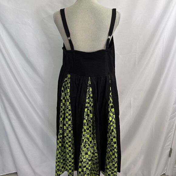 Torrid Beetlejuice Mini Sweetheart Godet Skater Dress Size 1X Plus - Picture 6 of 9